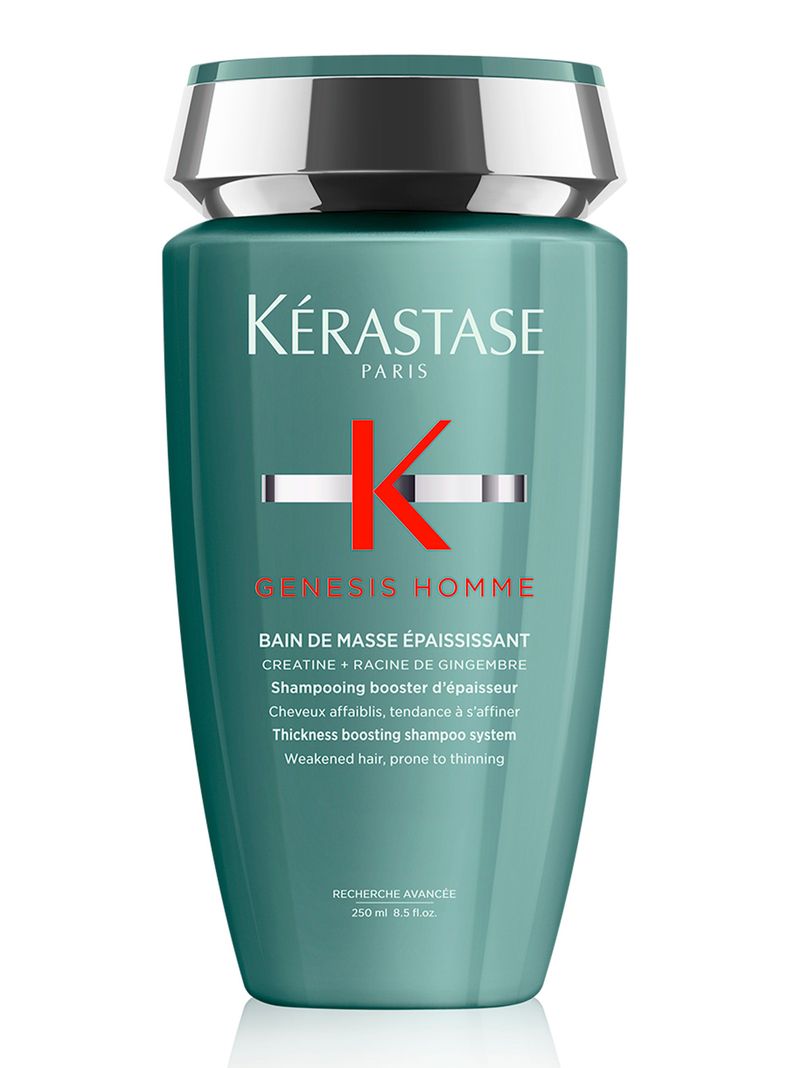 Shampoo Potenciador Anti-Caída Cabello Frágil Bain De Masse Épaississant Genesis Homme 250ml-0