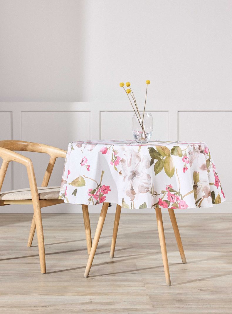 Mantel Fresia Redondo Antimanchas 150 cm-0