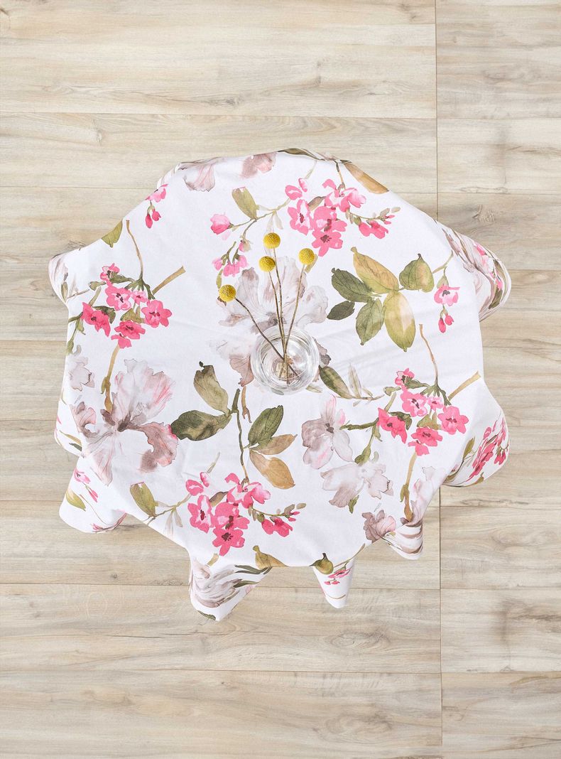 Mantel Fresia Redondo Antimanchas 150 cm-2