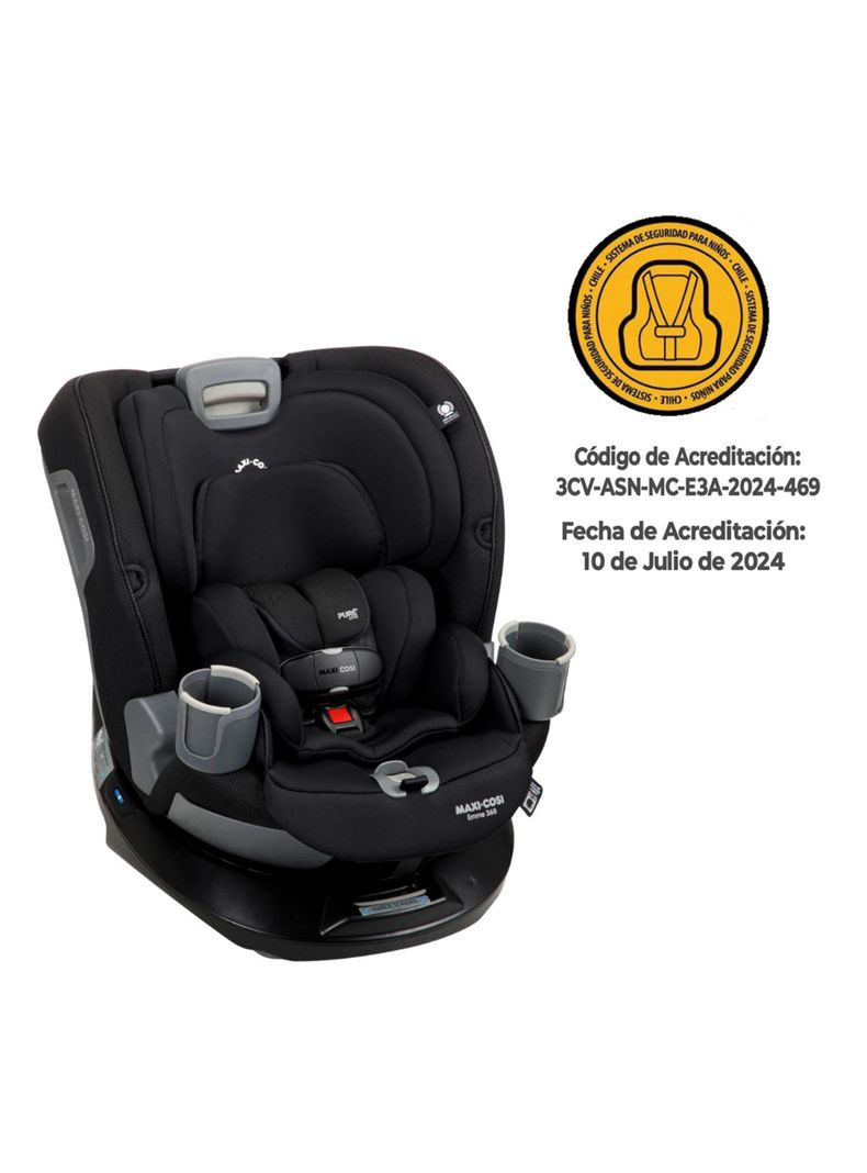 Silla de Auto Convertible Emme 360° Midnight Black Maxi-1