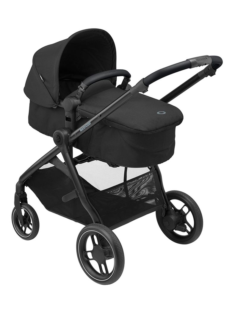 Coche Travel System Zelia 3 + Pebble 360° +Family Fix Black-1
