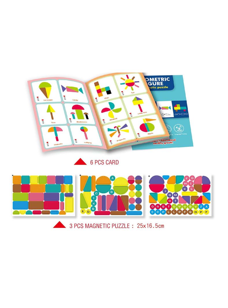 Set Magnetico Hacer Formas con Figuras Geometricas