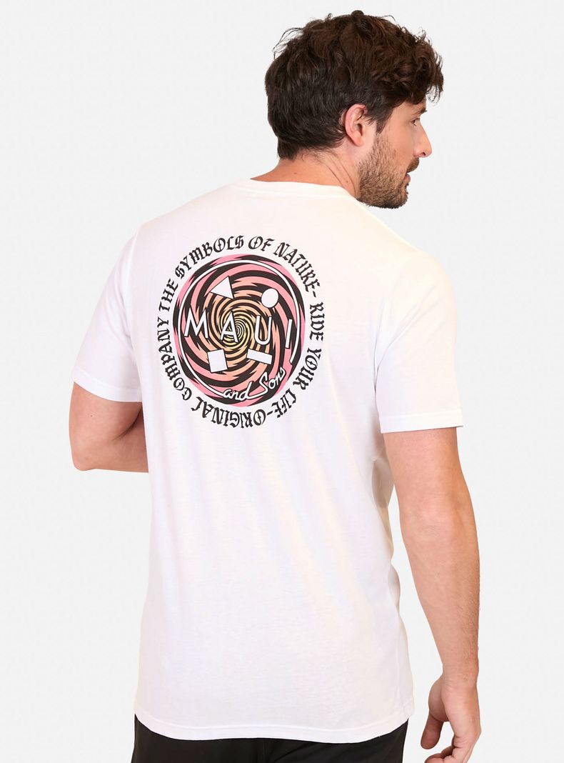 Polera Print Back Logo Nature-1