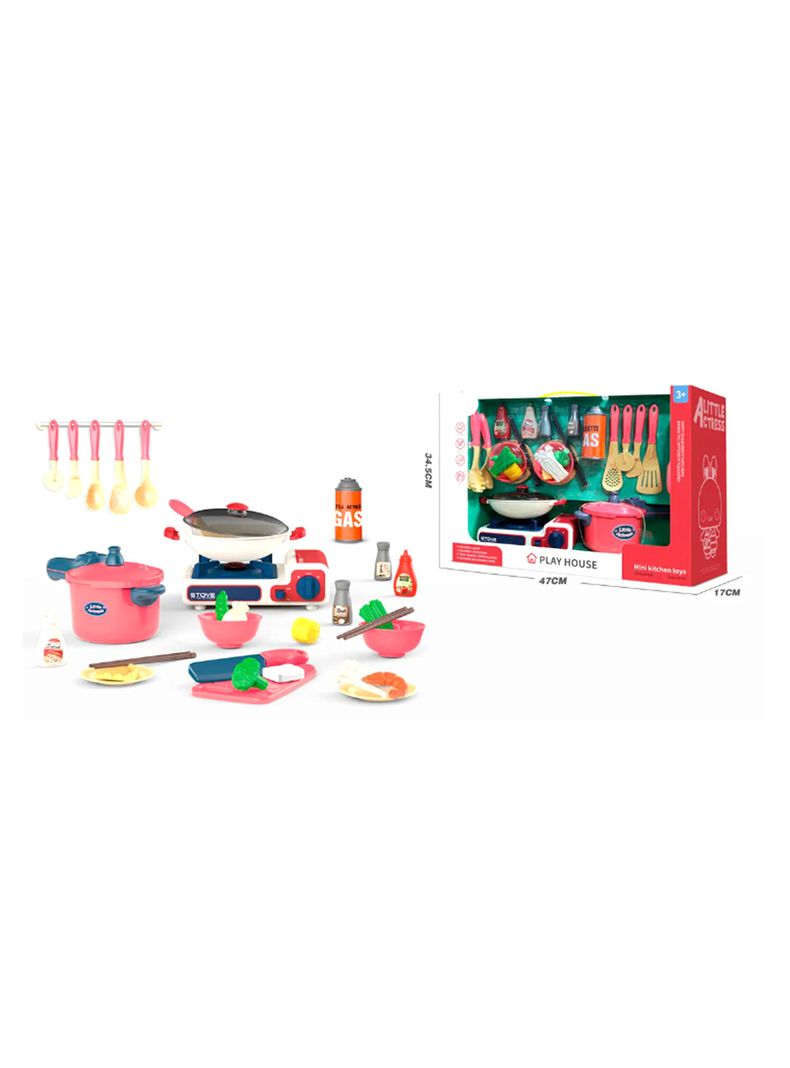 Set de Cocina + Estufa para Cocinar al Aire Libre-1