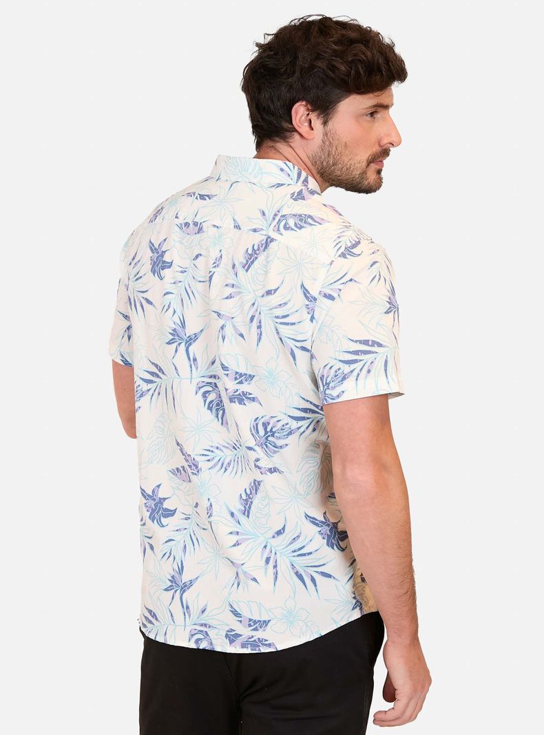 Camisa Casual Print Full Palm-1