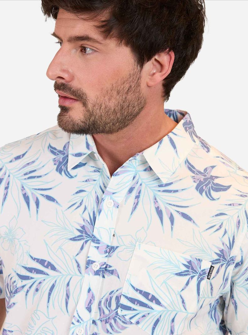 Camisa Casual Print Full Palm-2