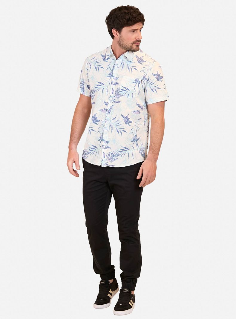Camisa Casual Print Full Palm-3