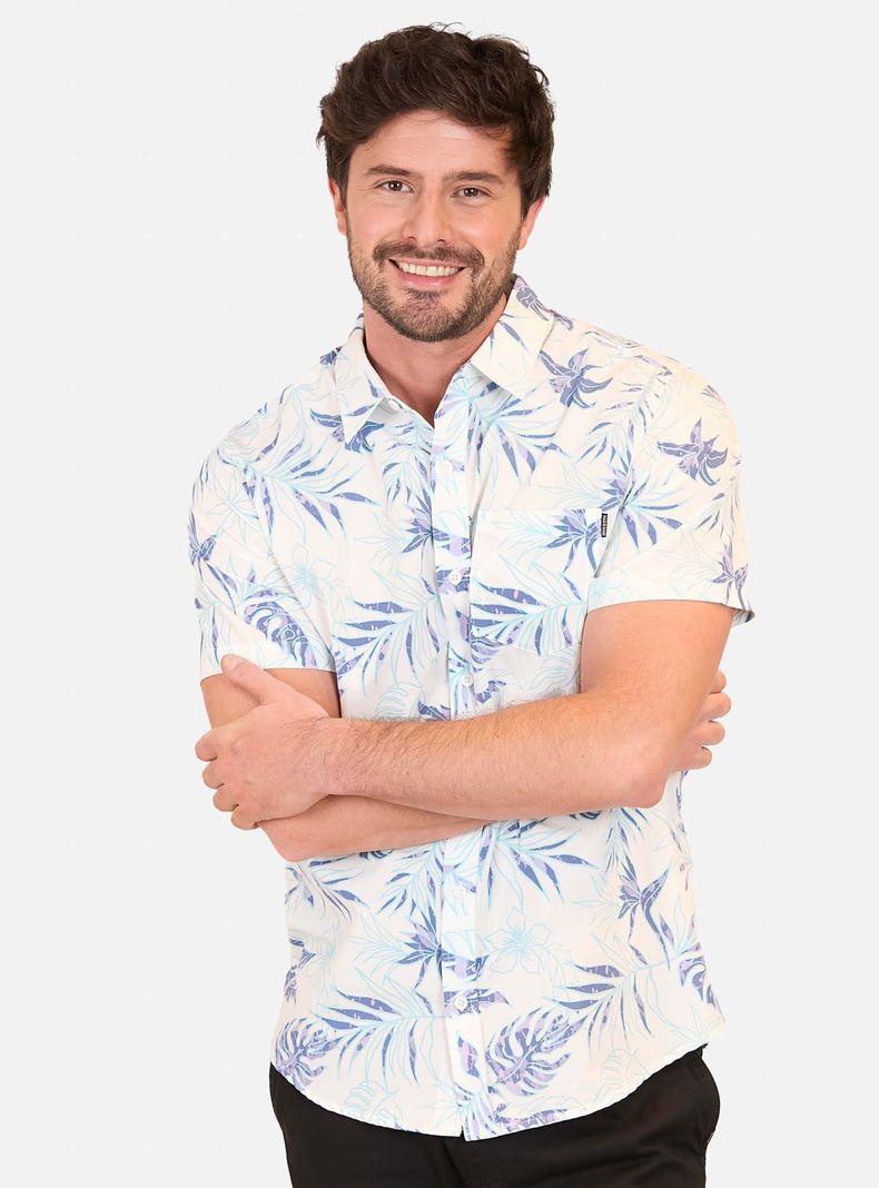 Camisa Casual Print Full Palm-0