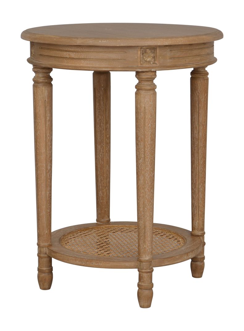 Mesa Lateral Helena Junco Redonda 50 cm Natural-3