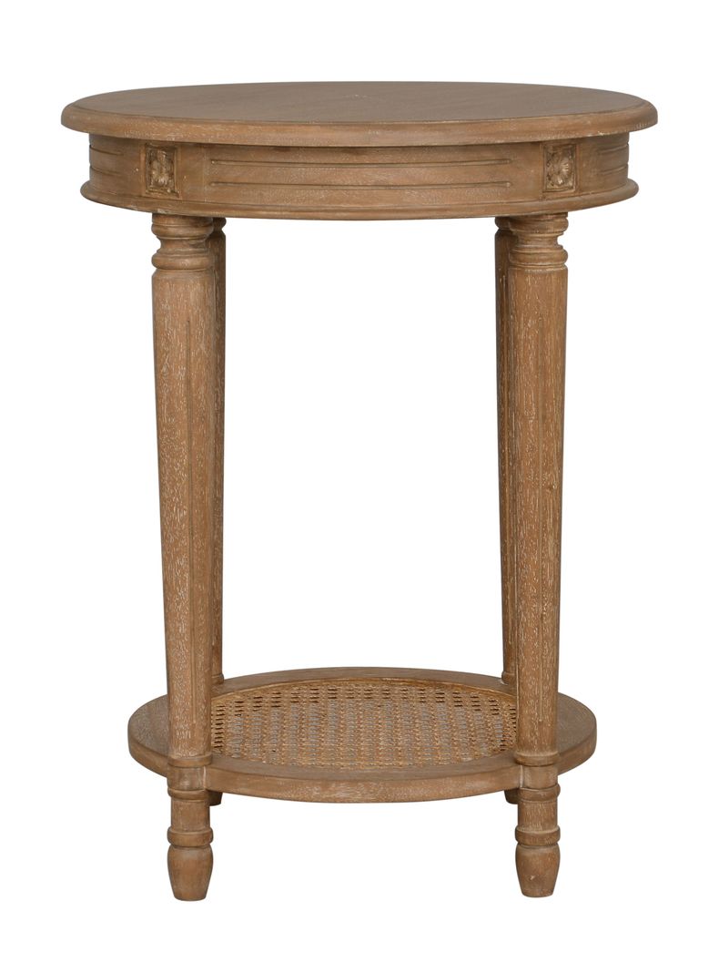 Mesa Lateral Helena Junco Redonda 50 cm Natural-1