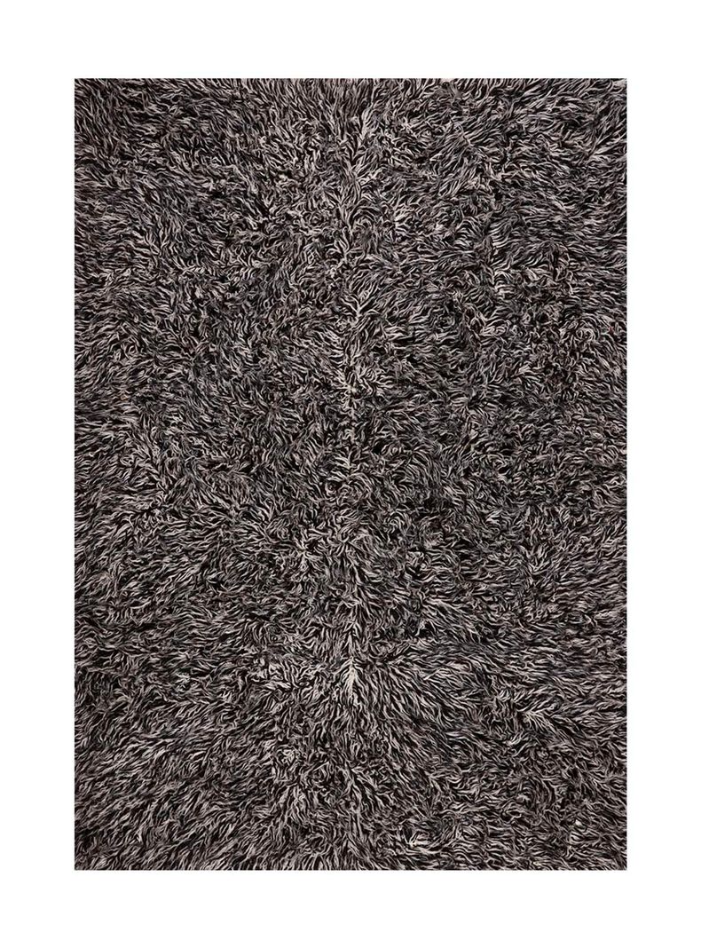 Alfombra Flokati Negro 200 x 300 cm-0