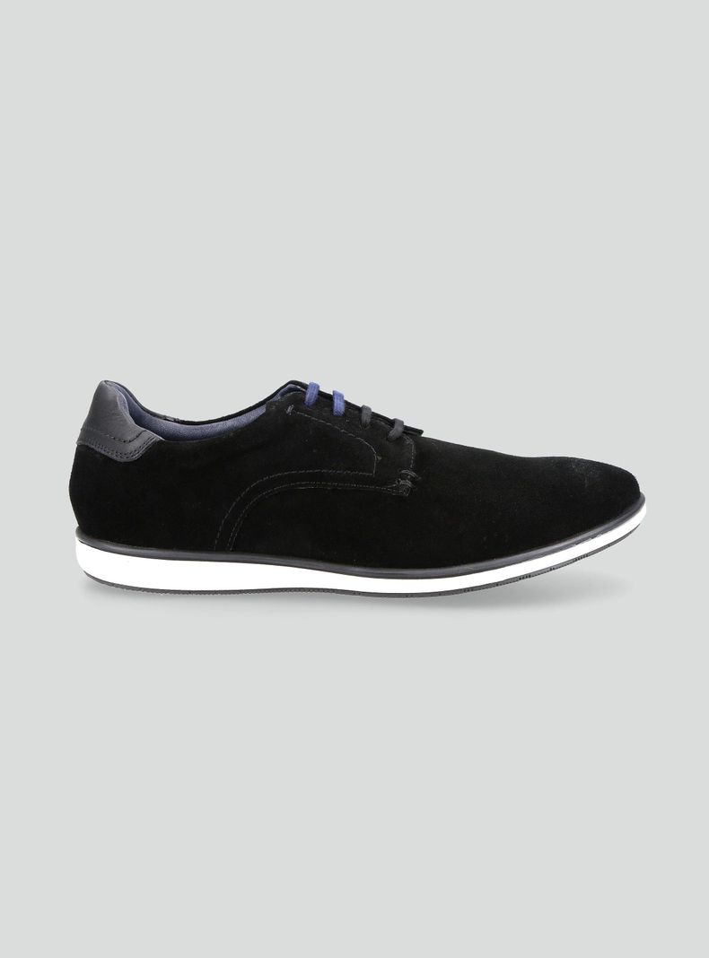 Zapato Casual de Gamuza Cordón Bicolor Hombre-1