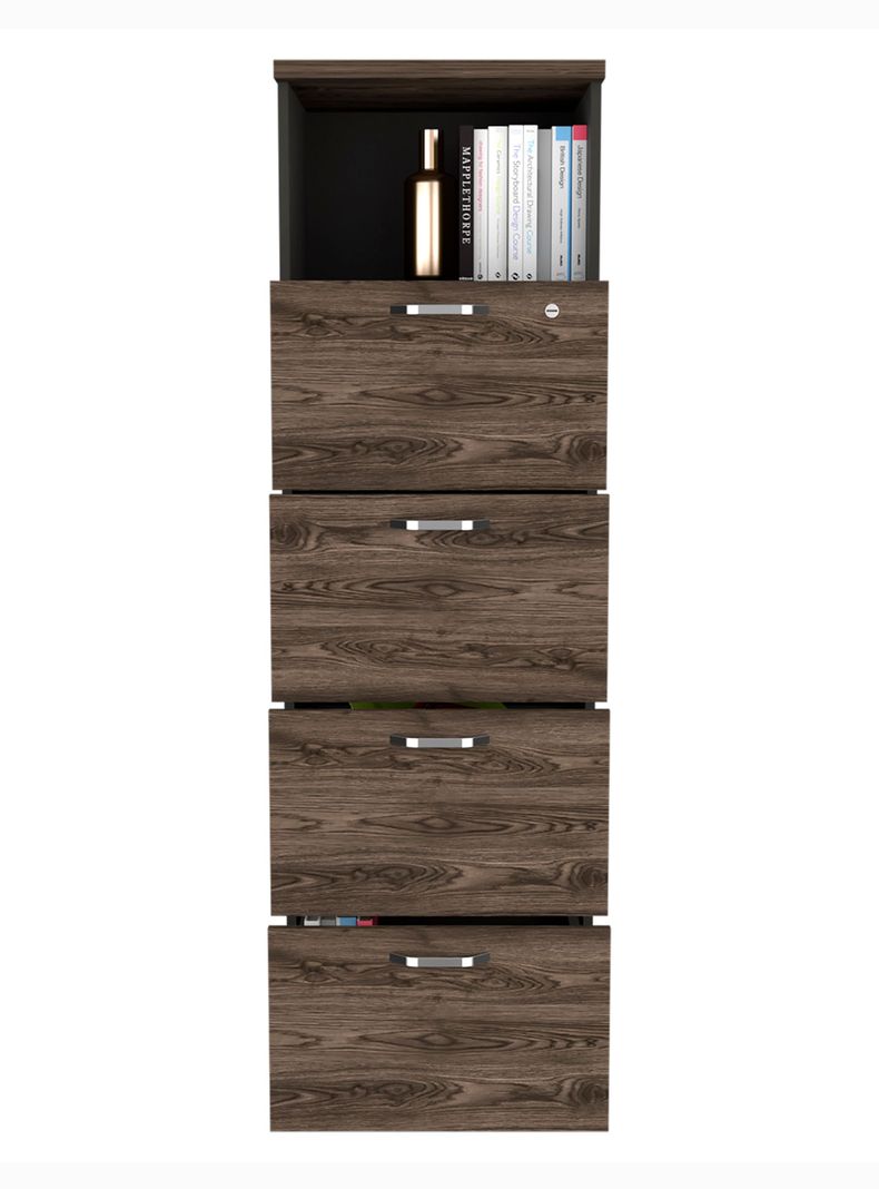 Archivador 4 Cajones Alto + 1 Repisa Home Office-3
