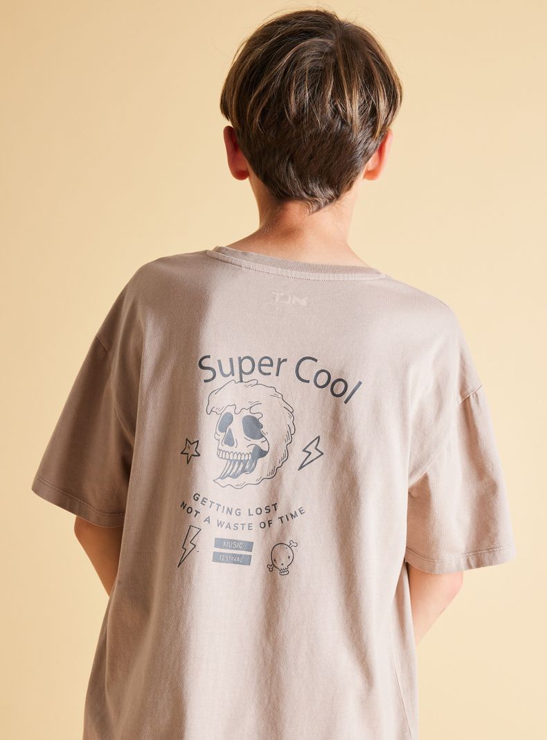 Polera Focal Print Manga Corta-4