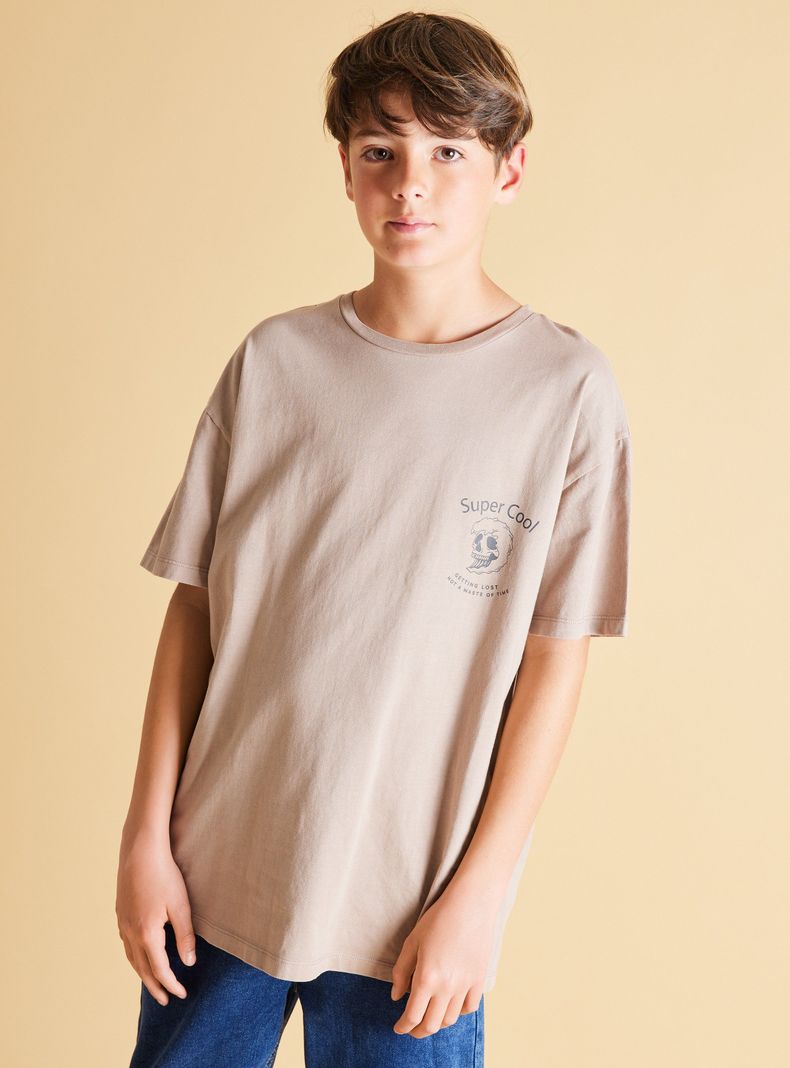 Polera Focal Print Manga Corta-3