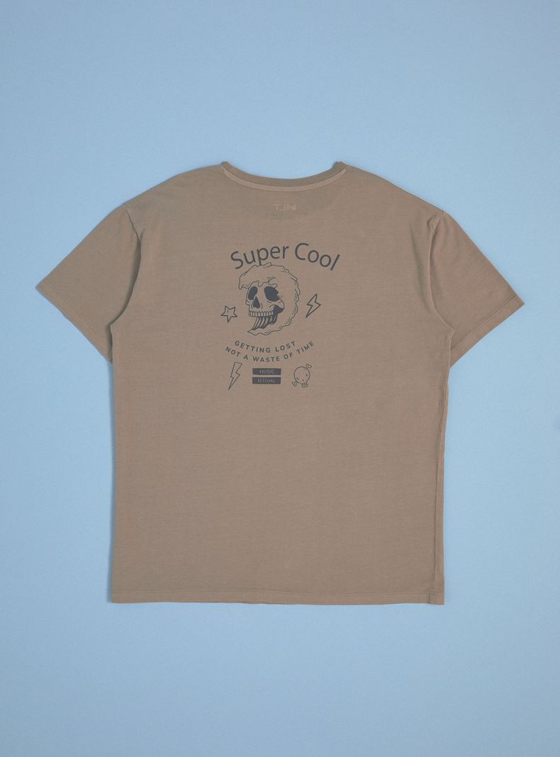 Polera Focal Print Manga Corta-1