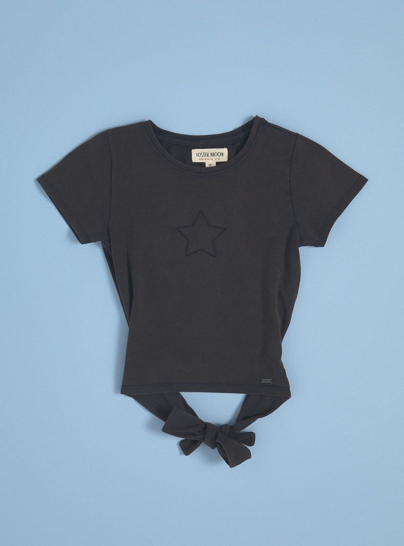Polera de Manga Corta con Strass-2