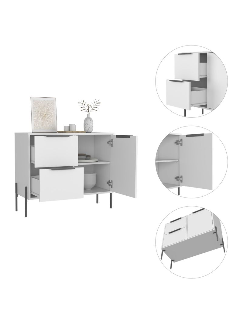 Bife White Collection Blanco 83.2 cm-2