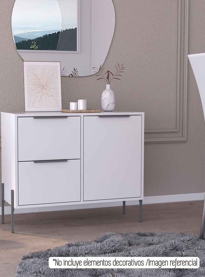 Bife White Collection Blanco 83.2 cm-3