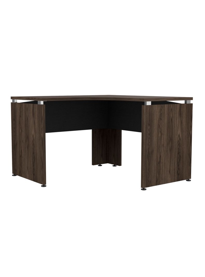 Escritorio L-120 Home Office Negro Soft-Coñac-3