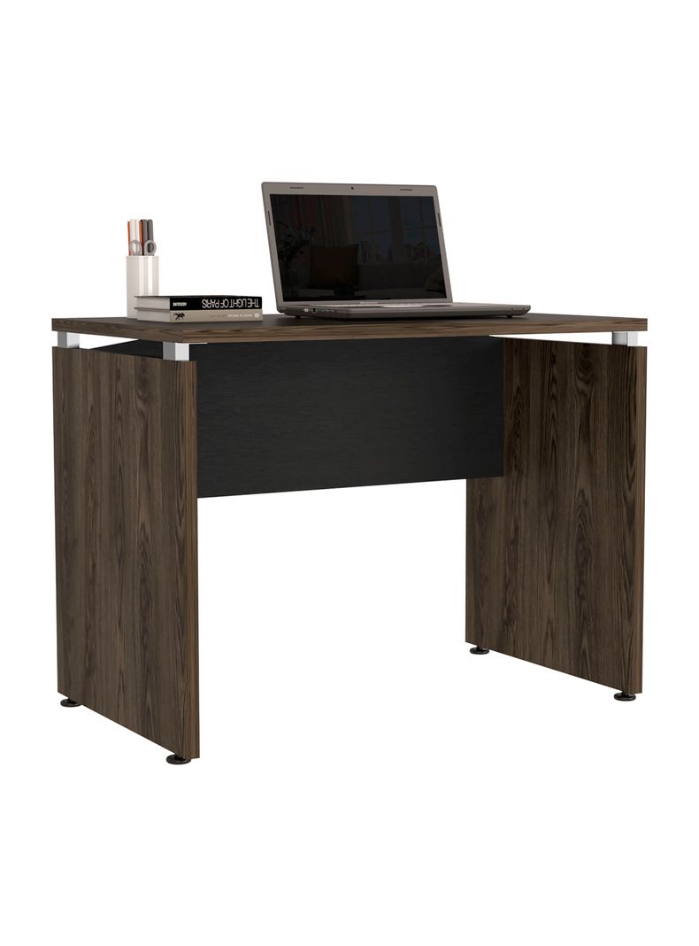 Mesa Escritorio M-100 Home Office Negro Soft-Coñac-0