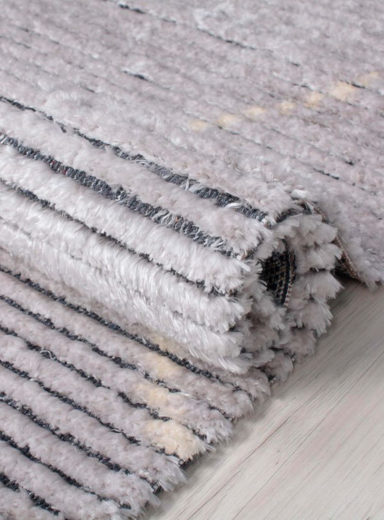 Alfombra Mystiq Gris Líneas 200 x 290 cm-1