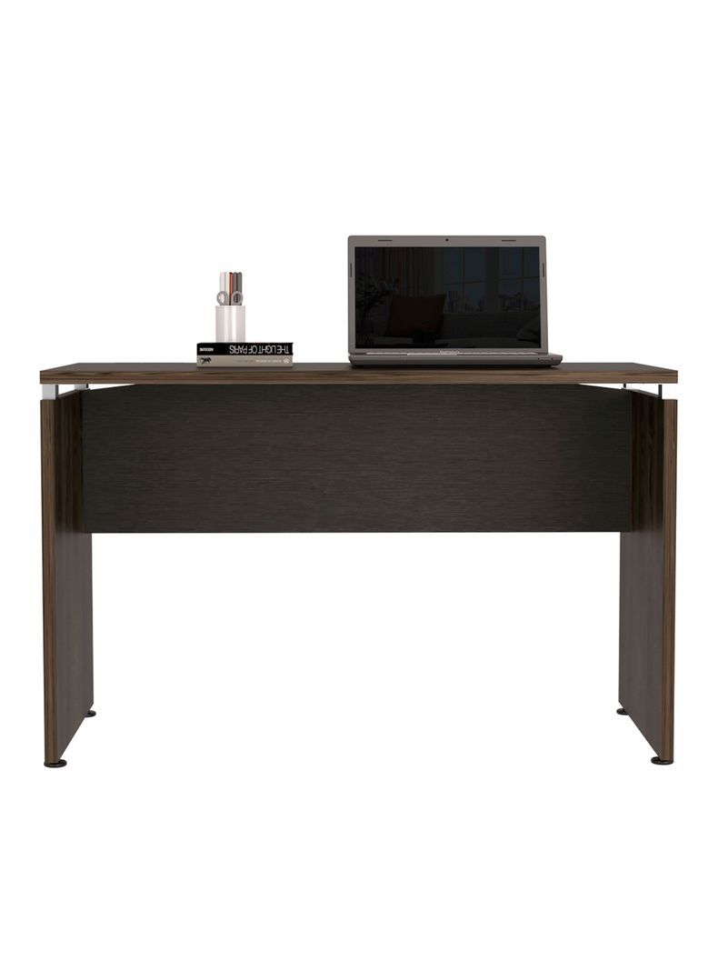 Mesa Escritorio M-120 Home Office Negro Soft-Coñac-3