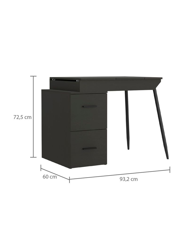 Escritorio Office Conect 90 Funcional Wengue-1