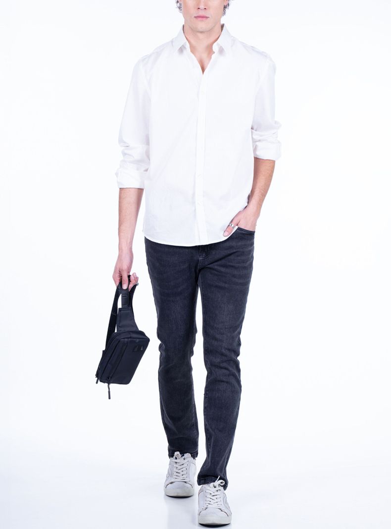 Camisa Manga Larga Solid Color Dye-3