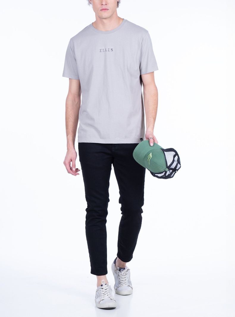 Polera Manga Corta Silicone Wash Front Print-3