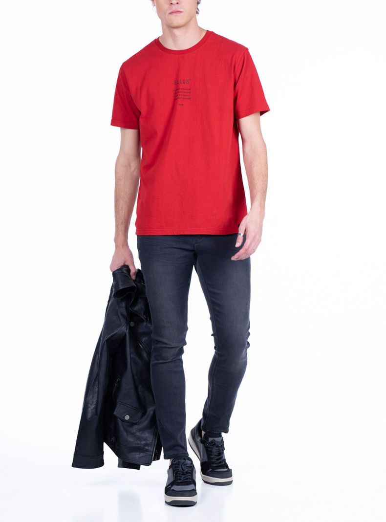 Polera Manga Corta Silicone Wash Centro-3