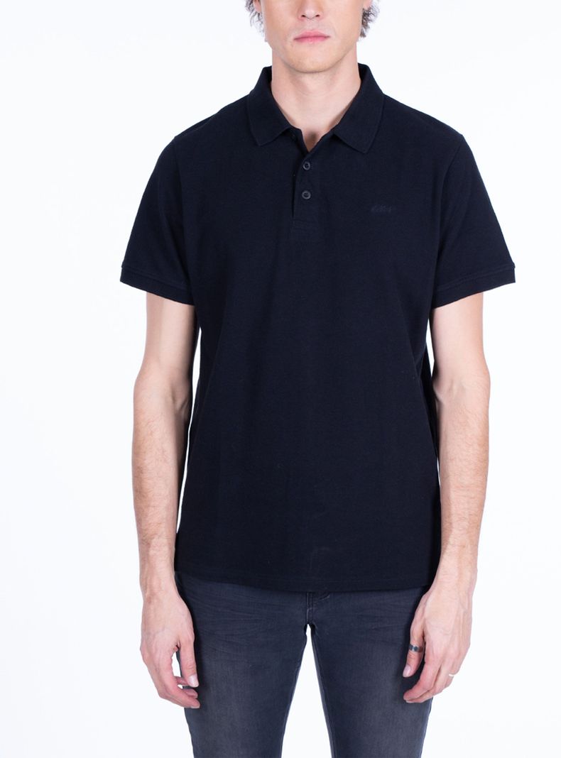 Polera Manga Corta Polo Piqué Silicone Wash-0