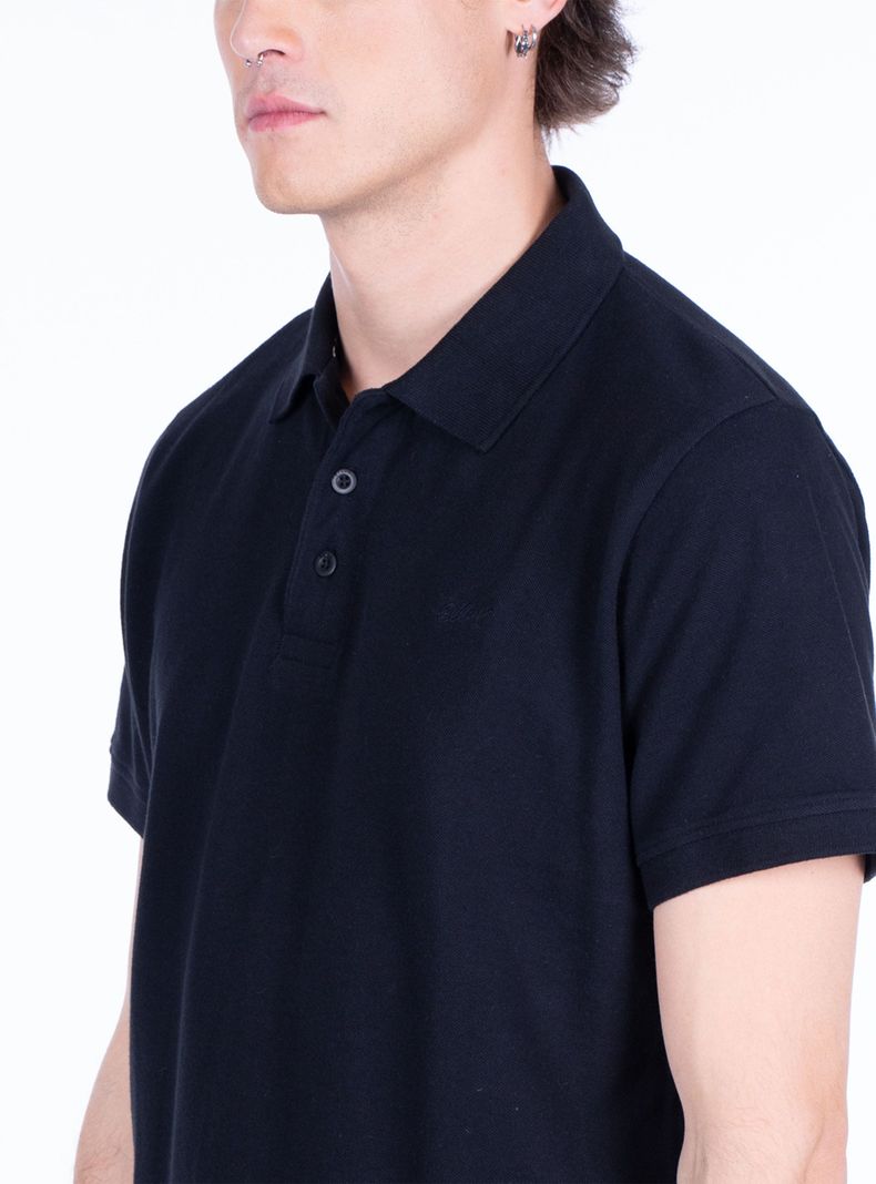 Polera Manga Corta Polo Piqué Silicone Wash-2