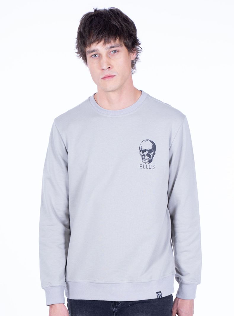 Polerón Cuello Redondo Print Calavera-0