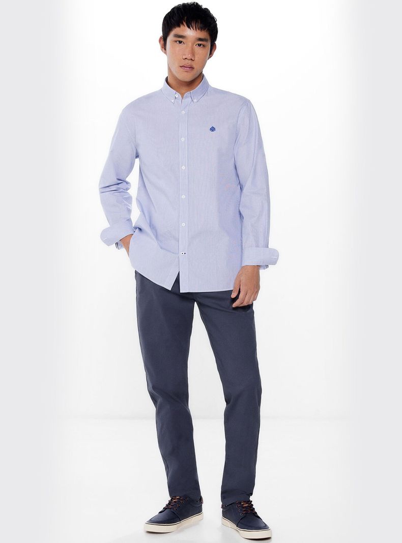 Camisa Polera Rayas Lavada-3