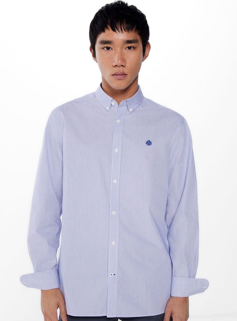 Camisa Polera Rayas Lavada-0