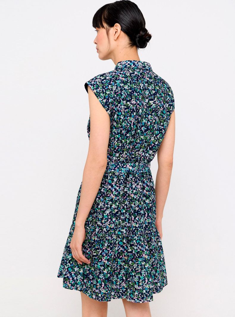 Vestido Camisero Algodón Bordado-1