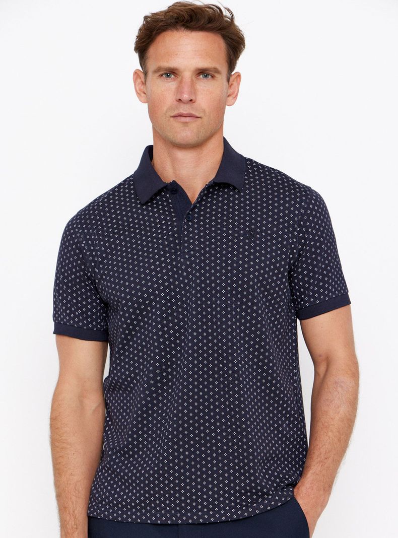 Polera Polo Piqué Estampado-0