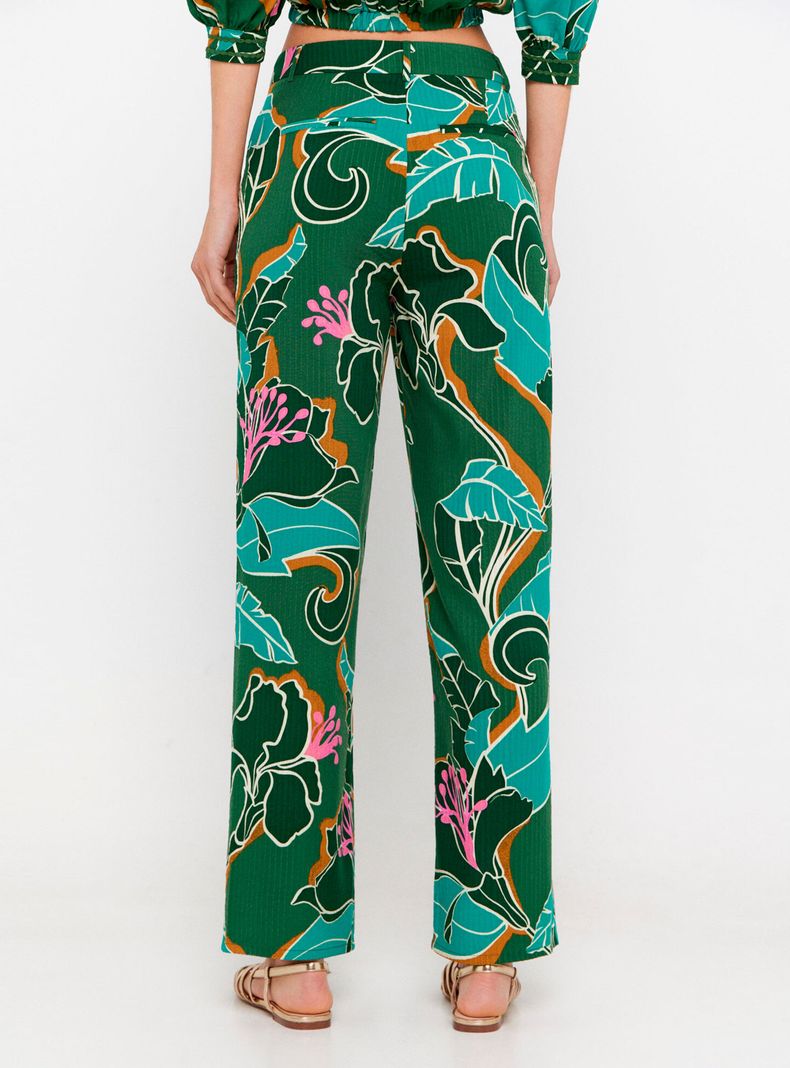 Pantalón Estampado Tropical-1