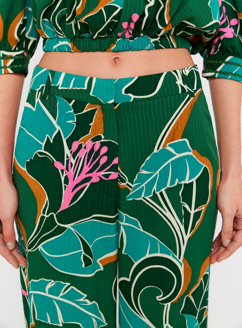 Pantalón Estampado Tropical-2