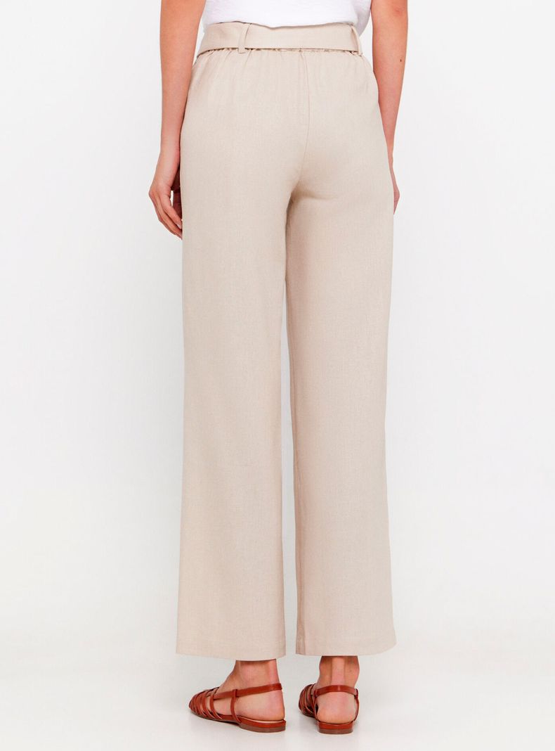 Pantalón Recto Lino-1