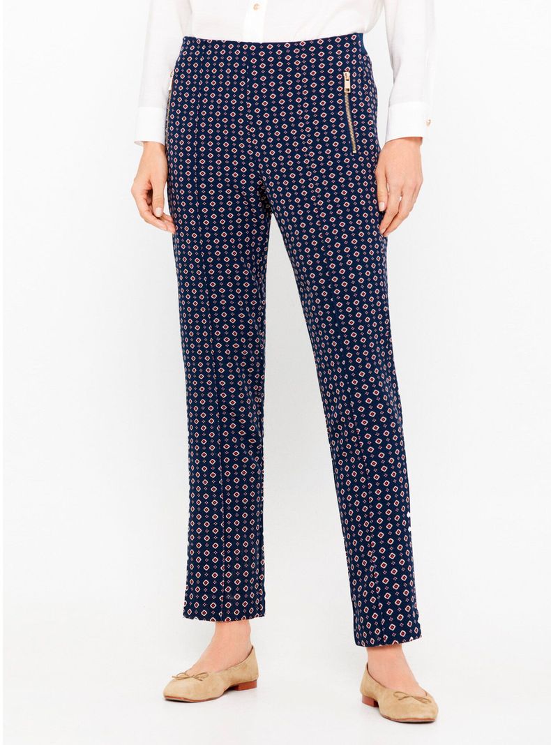 Pantalón Skinny Cremalleras-0