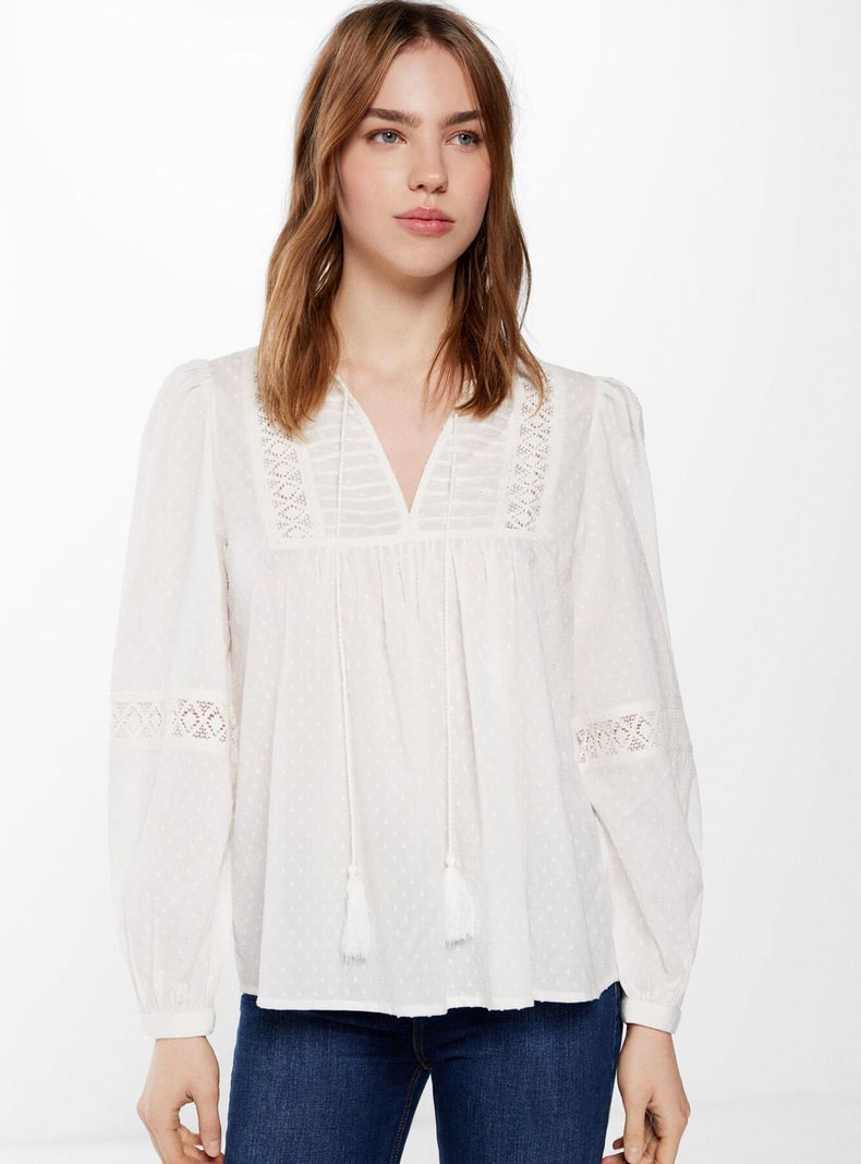 Blusa Boho Pintucks