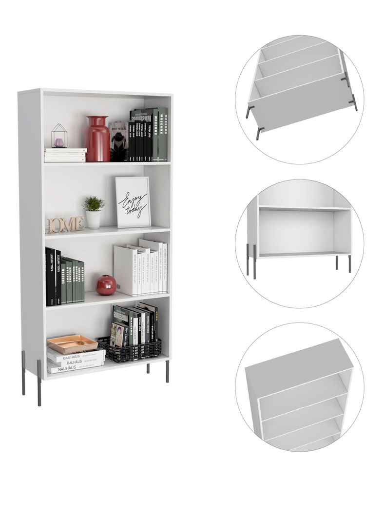 Librero White Collection Blanco-5