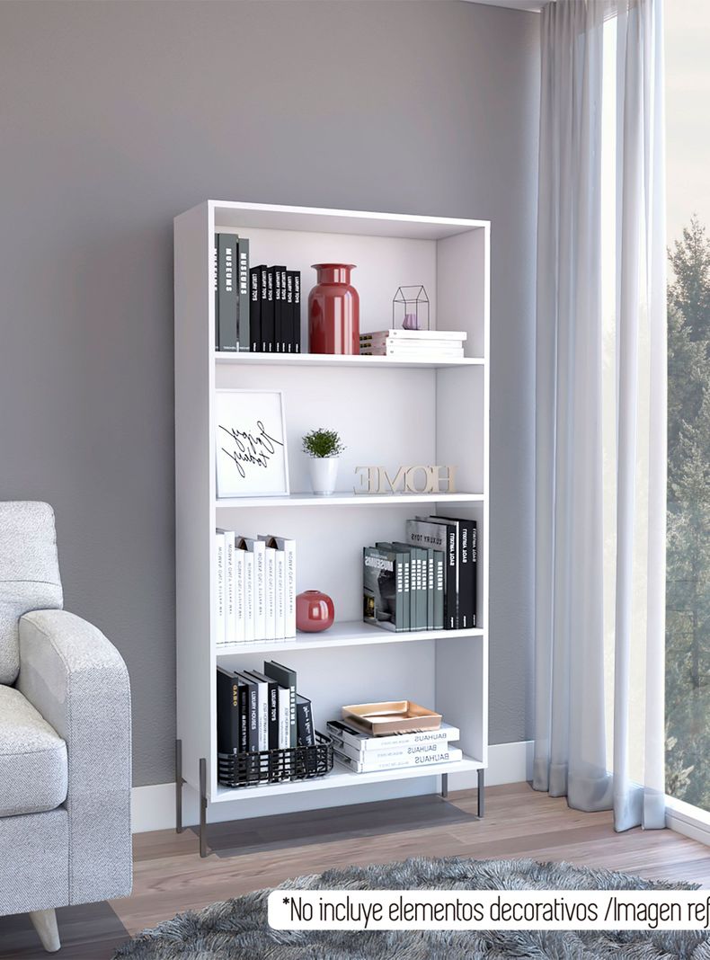 Librero White Collection Blanco-0