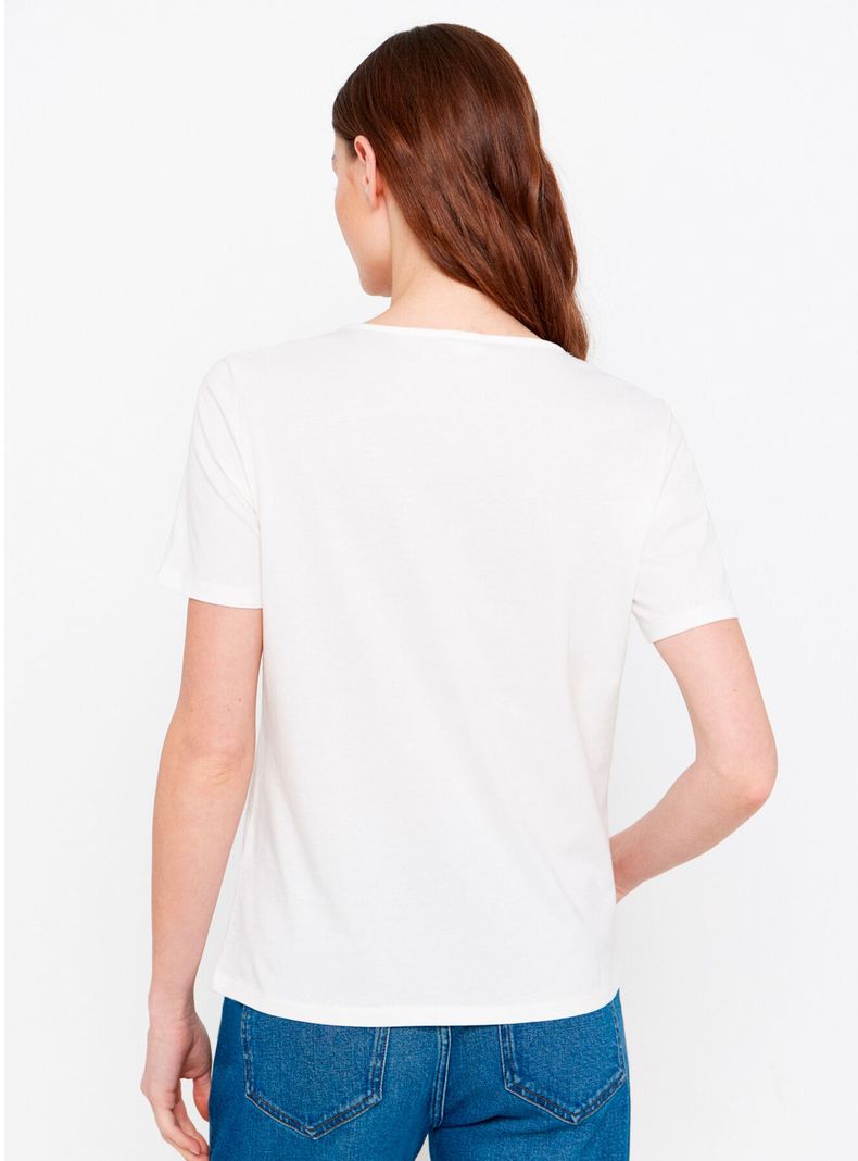 Polera Bordada Cuello V-1