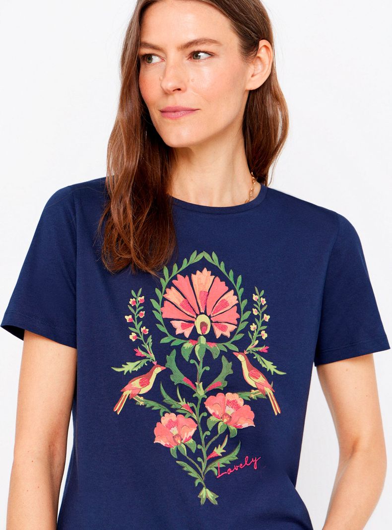 Polera Estampada Flo Silueta Básica-2