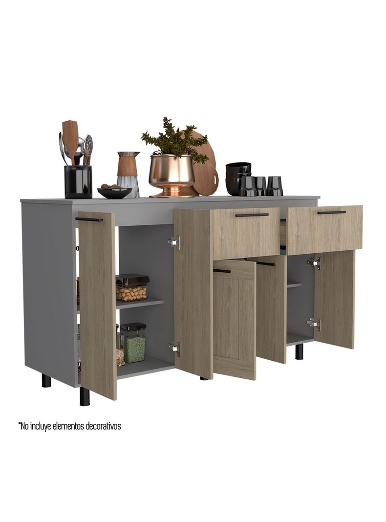 Módulo Inferior 150 Kitchen Hasselt con Top Melamina-3