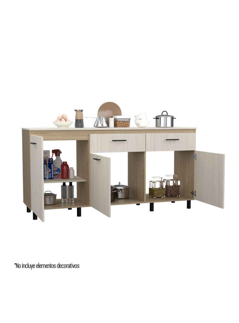 Módulo Inferior 180 Kitchen Gante con Top Melamina-3