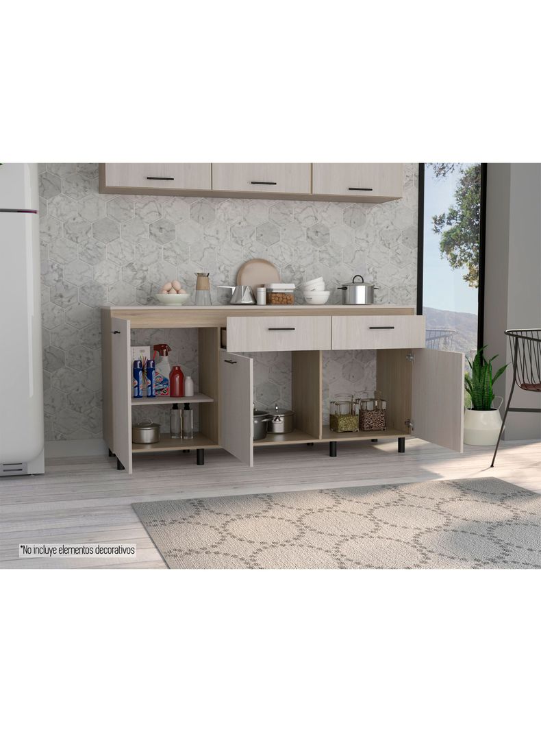 Módulo Inferior 180 Kitchen Gante con Top Melamina-5